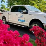 Bright Solutions ProWash pressure washing truck parked at a residential property in Hudson Valley, NY for exterior cleaning service.